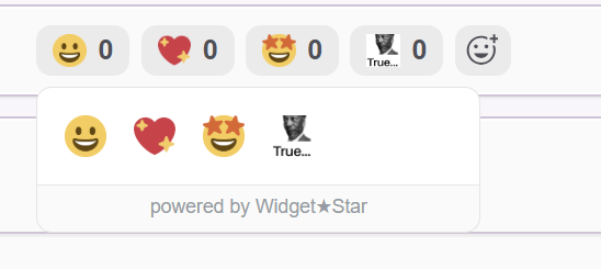 Reactions screenshot