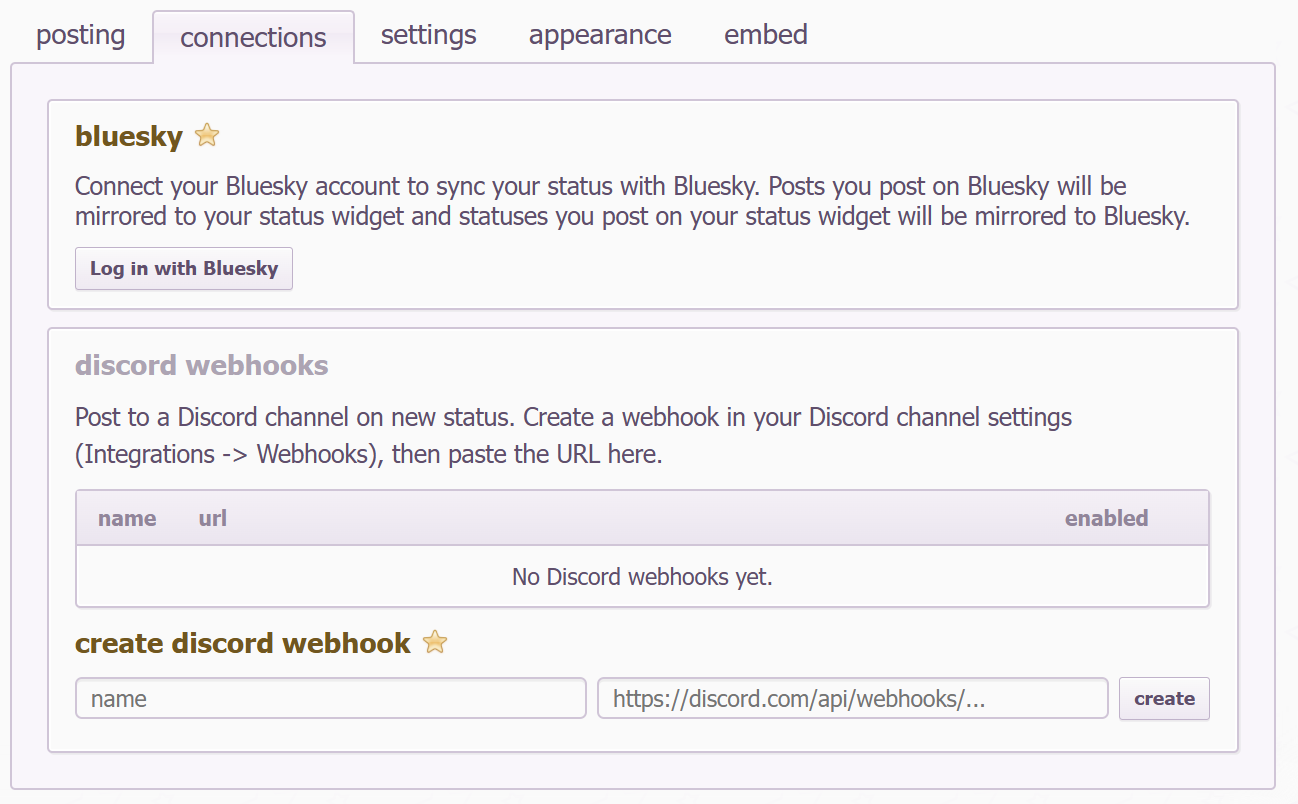 Status screenshot