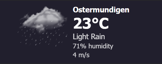 Weather screenshot