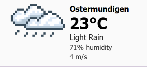 Weather screenshot