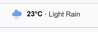 Weather screenshot