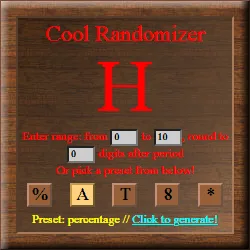 Randomizer screenshot