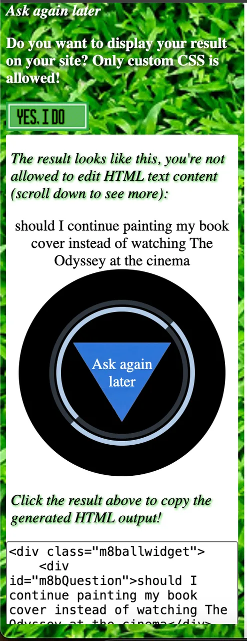 devHANk's Magic 8 Ball screenshot