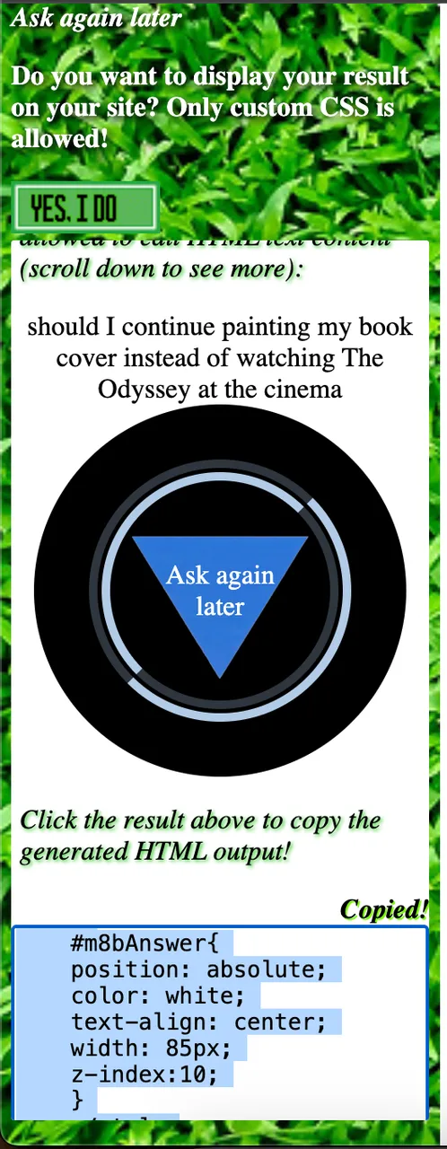 devHANk's Magic 8 Ball screenshot