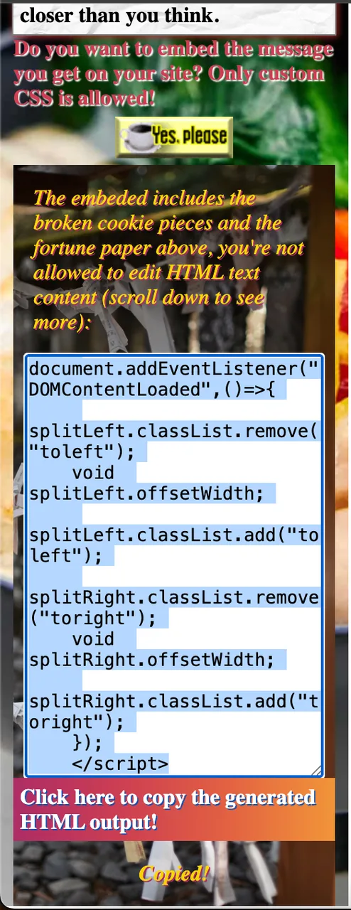 devHANk's Fortune Cookies screenshot