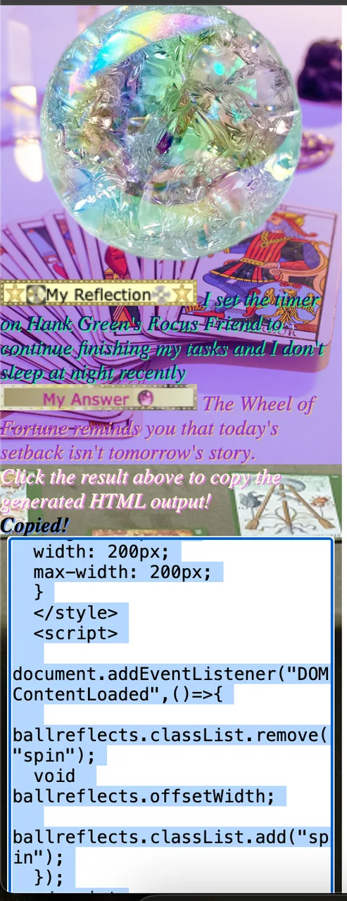 devHANk's Crystal Ball screenshot