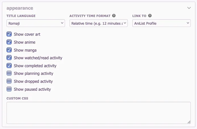 AniList Activity (UNOFFICIAL) screenshot